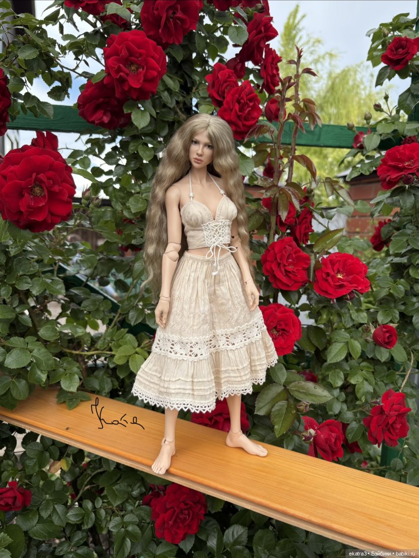 Анна и розы — Авторские куклы BJD (БЖД) у нас дома: фото (фото 2)