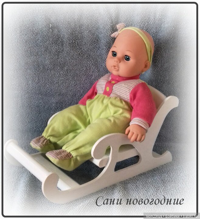 Санки для кукол — Мебель для кукол и домиков: фото