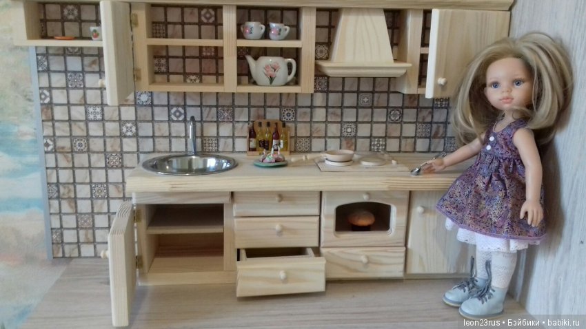Кухня для кукол 30-34 см — Мебель для кукол и домиков: фото (фото 2)
