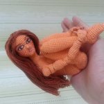 Хочу показать свою вязаную шарнирную куколку
