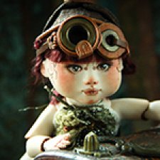 Шарнирная кукла Кори. Маленькая путешественница стимпанк вселенной