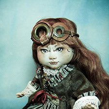 Новое платье и прическа для Кори. Шарнирная авторская кукла