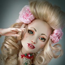 Шарнирная кукла Сесиль. Моя новая красавица в стиле рококо