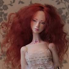 Мия. Фарфоровая шарнирная куколка