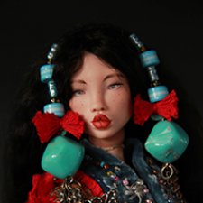 Мун. Фарфоровая шарнирная кукла