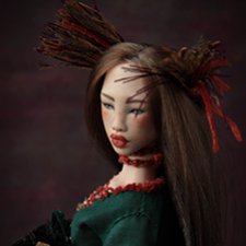 Инди. Волшебная лиса. Фарфоровая шарнирная кукла