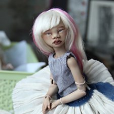 Юна-Дубравка. Фарфоровая шарнирная кукла.