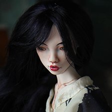 Аква. Фарфоровая шарнирная кукла.