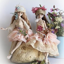 Мэри и Джэйн. Фарфоровые шарнирные девы.