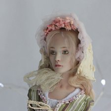 Эмма. Фарфоровая шарнирная кукла.