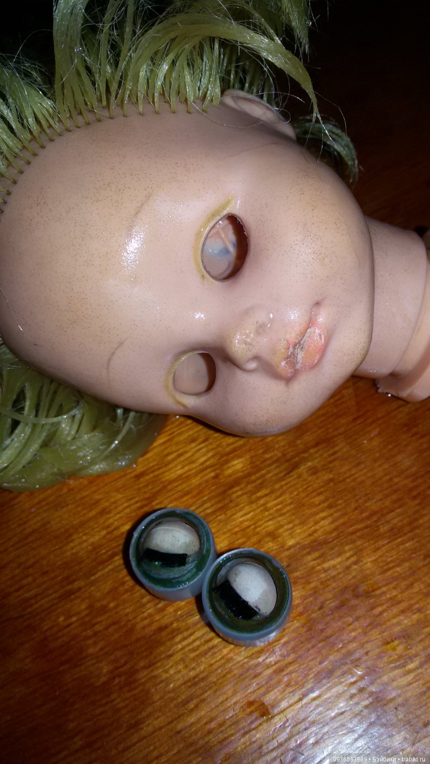 Мамина кукла — Замена глаз и ресниц кукле: ремонт механизма (фото 4)