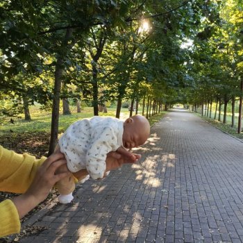 Мои любимые реборнята. Наши осенние прогулки