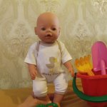 Легким движением руки детский бодик превращается… в элегантный песочник для беби борна