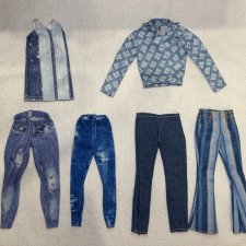 Джинсы для барби, пышки, кена - поштучно Джинсы для барби, пышки, кена - поштучно
