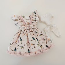 Платье с синичками для Паолы на стройном теле