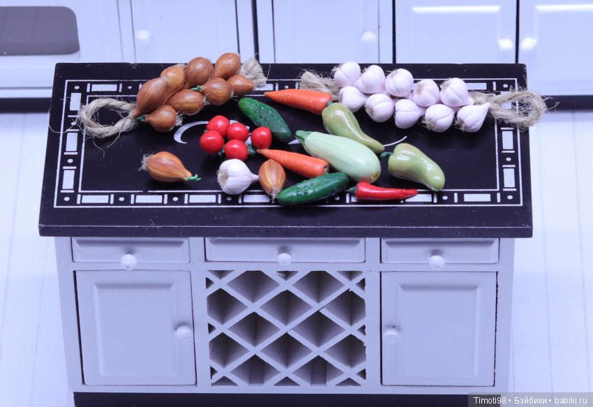 Овощное ассорти — Кукольная миниатюра своими руками: еда (фото 8)