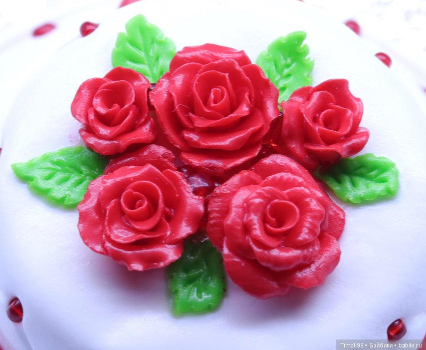 Свадебный торт — Кукольная миниатюра своими руками: еда (фото 5)