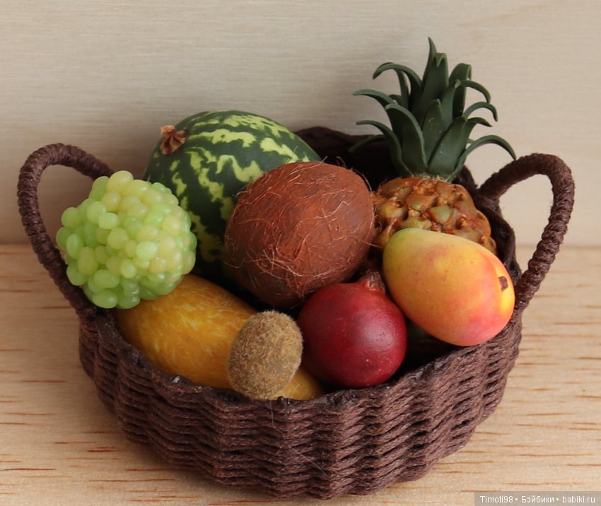 Фруктовый микс — Кукольная миниатюра своими руками: еда