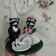 Енотики-жених и невеста