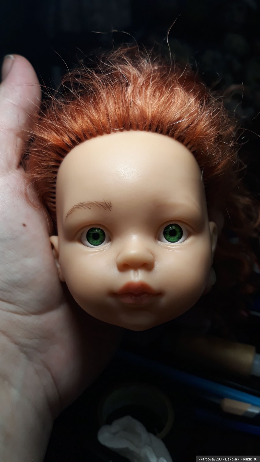 Рыжее солнышко — ООАК Paola Reina (Паола Рейна) и испанских кукол: перерисовка (фото 3)