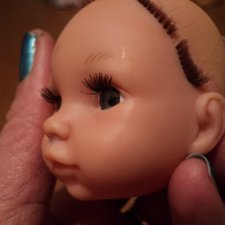 Перепрошивка волос кукле. Первый опыт