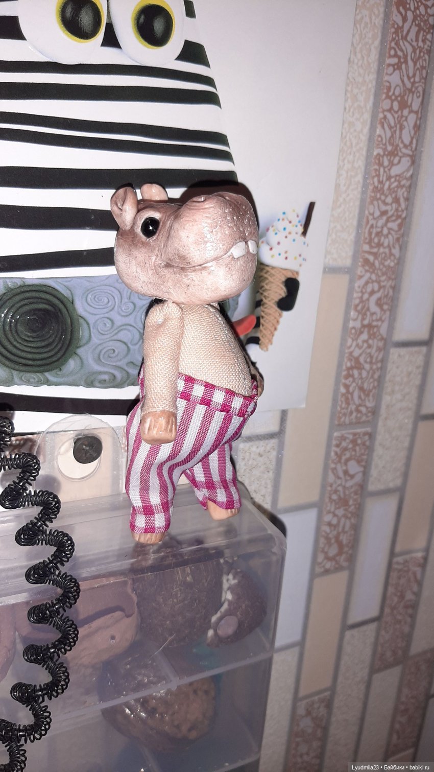 Мои бегемотики | Бэйбики Мои бегемотики — Авторские игрушки ручной работы: Тедди (фото 4)