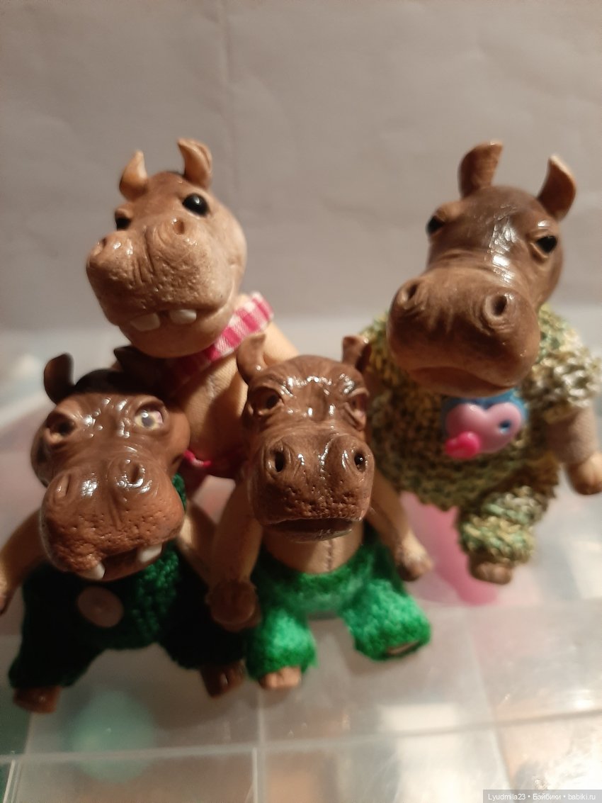 Мои бегемотики | Бэйбики Мои бегемотики — Авторские игрушки ручной работы: Тедди (фото 7)