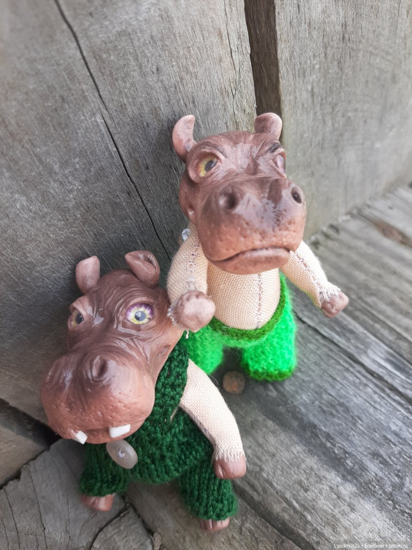 Мои бегемотики | Бэйбики Мои бегемотики — Авторские игрушки ручной работы: Тедди (фото 9)