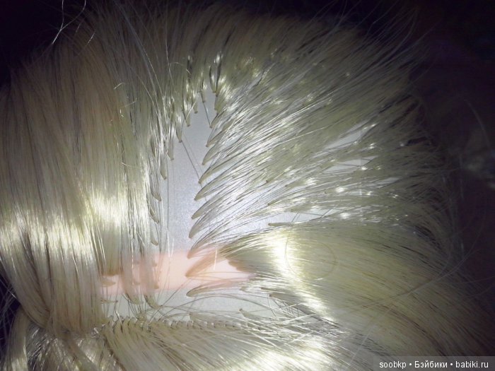 Как допрошить волосы кукле Ханне Готц