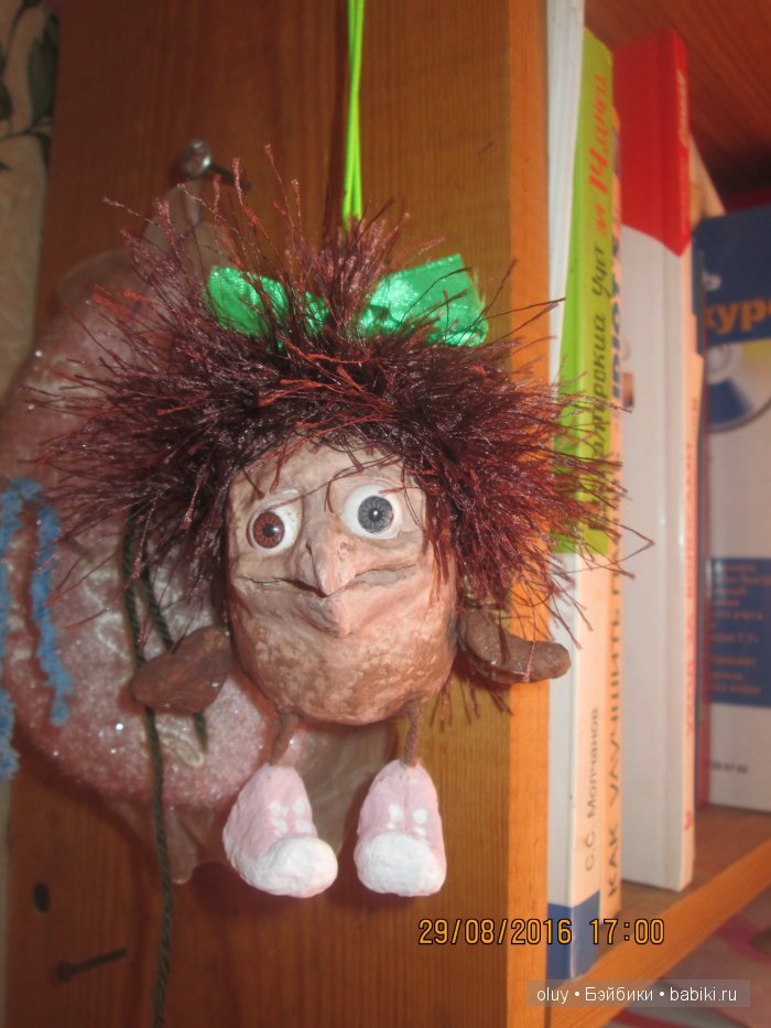 Воробышек — Игрушки в смешанной технике (мех и глина): Арт (фото 2)