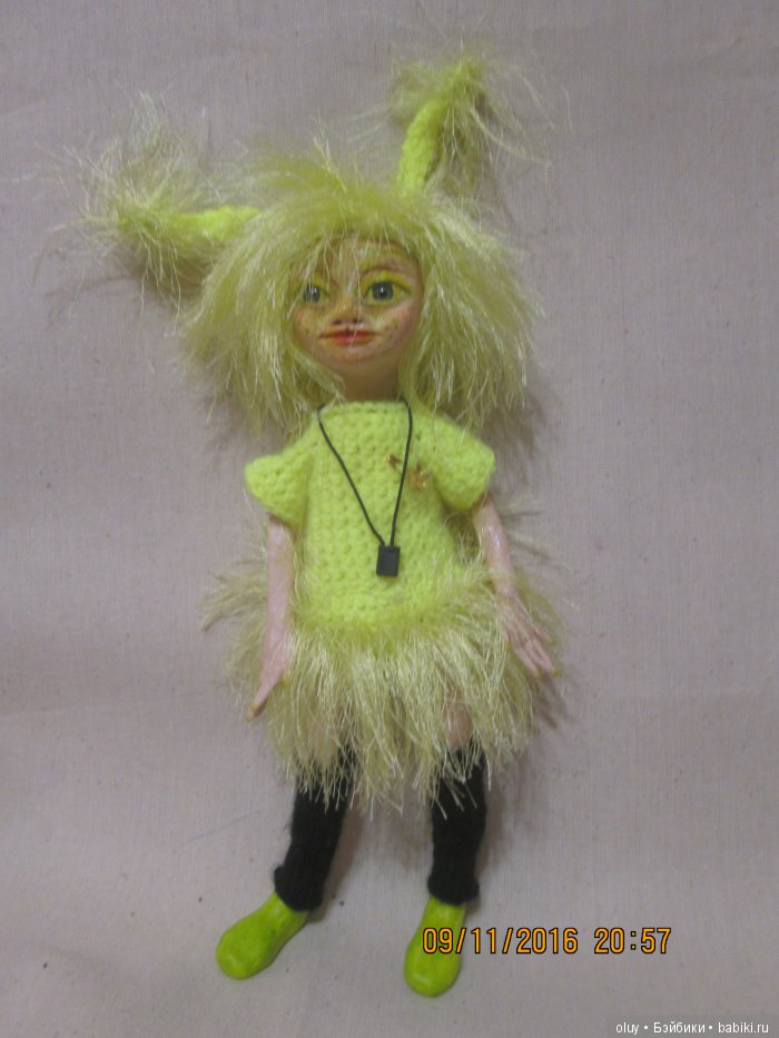 Подарки — Игрушки в смешанной технике (мех и глина): Арт (фото 6)