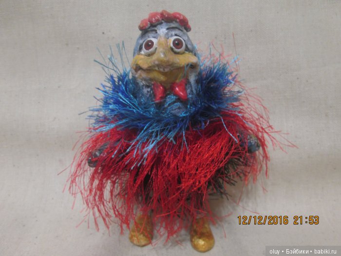 Побег из курятника №2 — Игрушки в смешанной технике (мех и глина): Арт (фото 3)