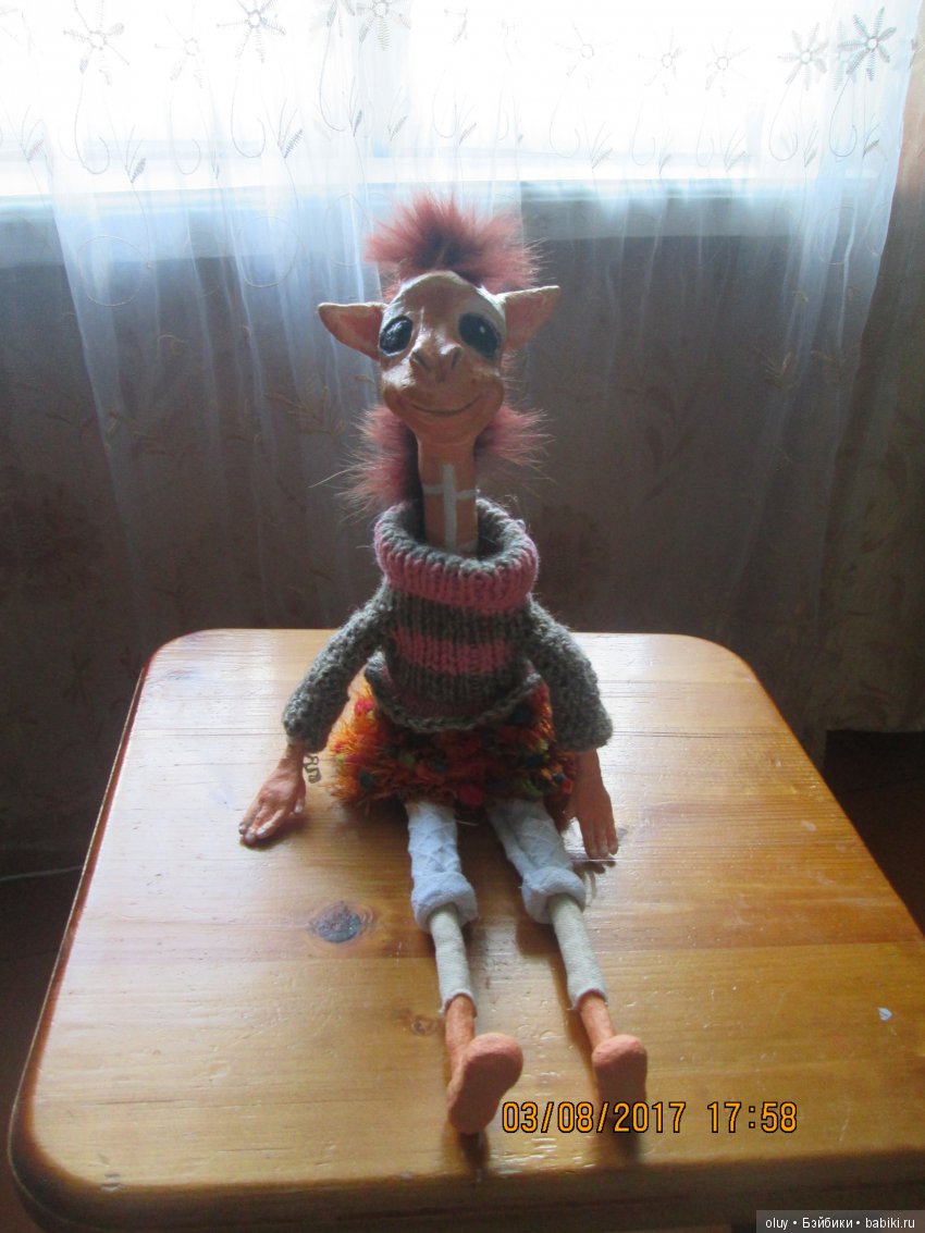 Жирафа Бони — Лепка авторских игрушек и папье (фото 5)