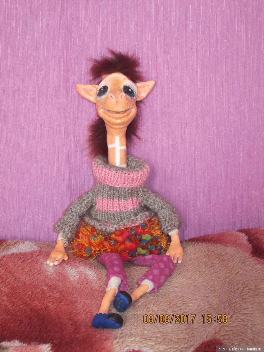 Жирафа Бони — Лепка авторских игрушек и папье