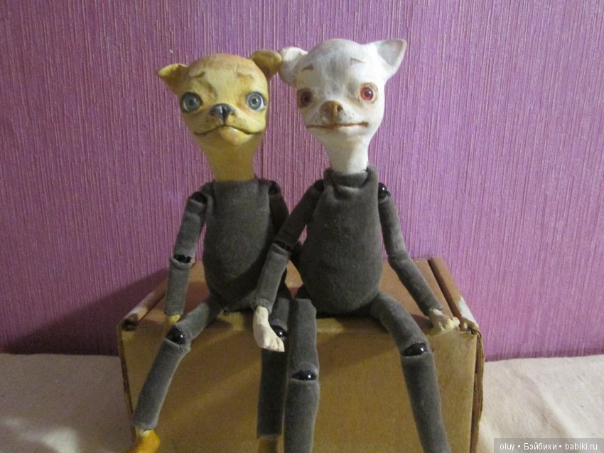 Белка и Стрелка — Авторские куклы из дерева (фото 9)