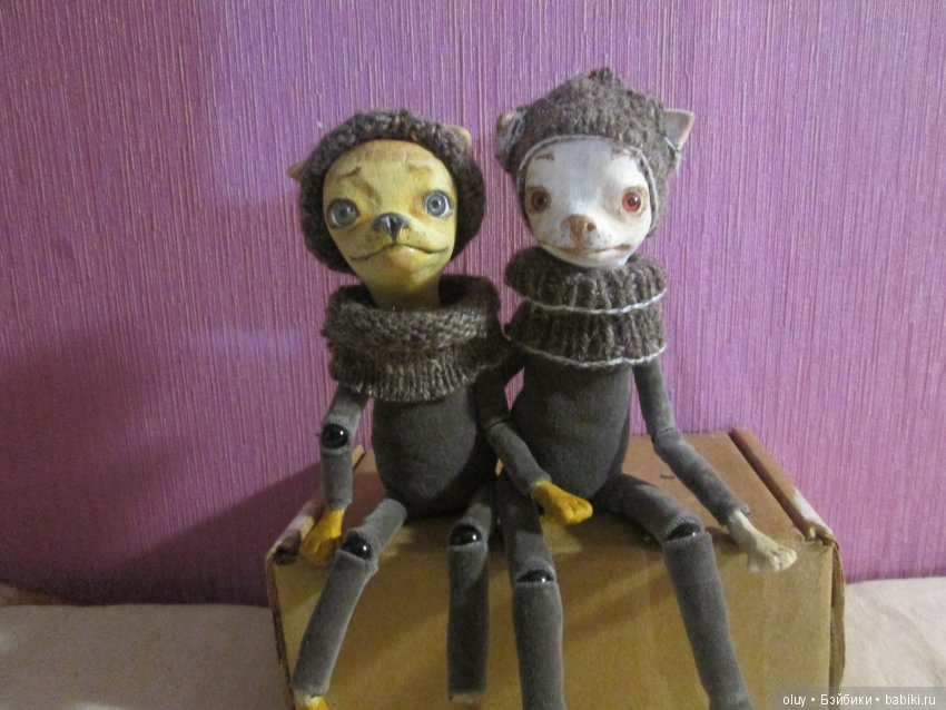 Белка и Стрелка — Авторские куклы из дерева (фото 6)