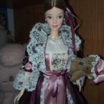 Barbie victorian with cedric bear Барби