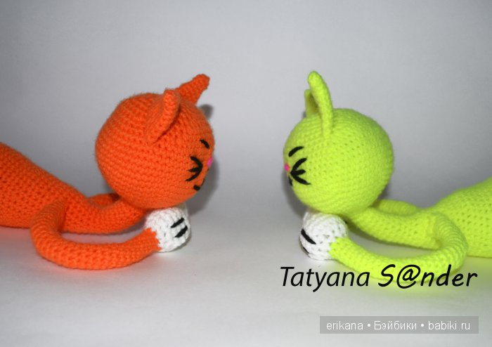 Еще немного котиков. Авторские игрушки своими руками