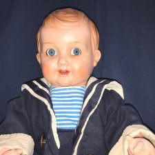 Старенький пупс моряк