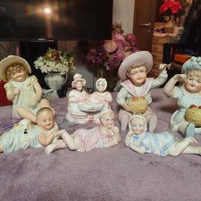 Антикварные и винтажные фарфоровые куколки-статуэтки