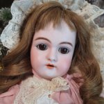 Антикварная ранняя кукла Хандверк 79, рост 40 см