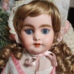 Ранняя антикварная кукла Симон Хальбиг 1240, рост 56 см