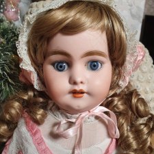 Ранняя антикварная кукла Симон Хальбиг 1240, рост 56 см