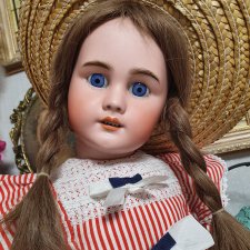 Антикварная французская кукла DEP, 61 см