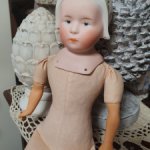 Винтажная репродукция антикварной куклы Хойбах