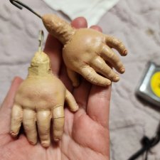 антикварные кукольные руки под реставрацию