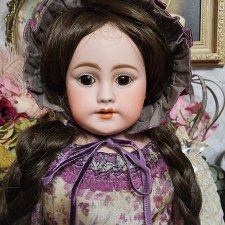 Антикварная кукла Симон Хальбиг 1010, рост 50 см