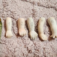 Антикварные одинарные кукольные ручки №2