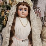 Очень рослая антикварная кукла Альт Бек Готшальк, рост 70 см