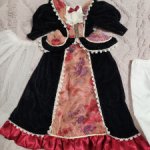 Винтажное платье с подюбником и панталонами